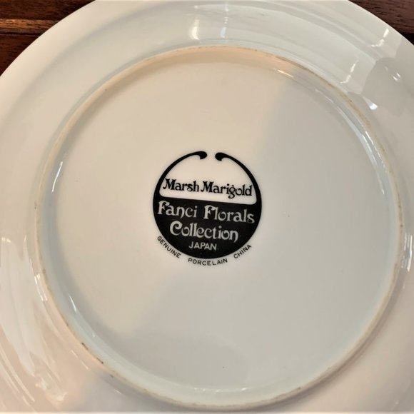 Marsh Marigold Fanci Florals Collection Japan Porcelain China Salad Plate 7.5 in - Picture 3 of 3
